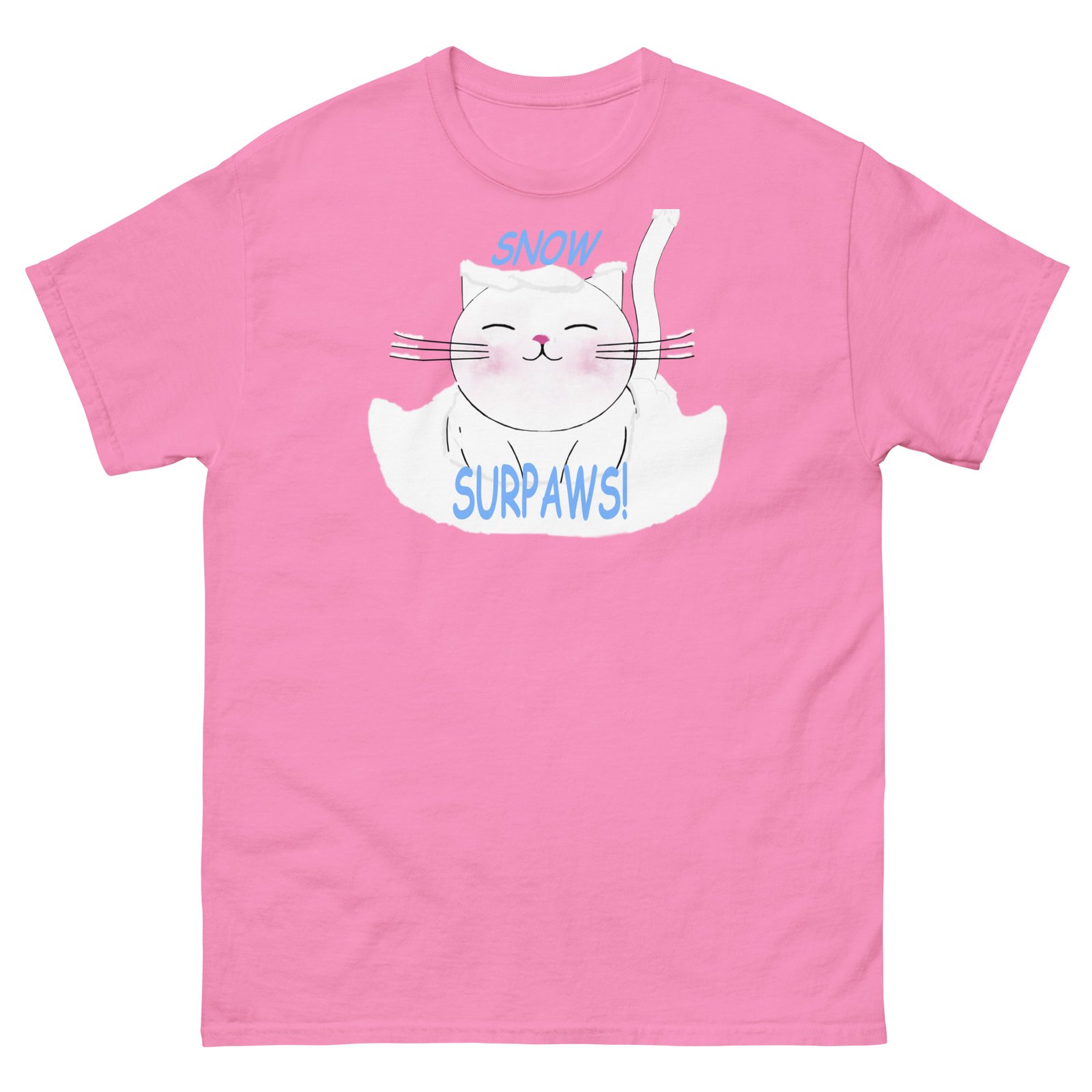 Cute chubby cat in snow Tee - Image 23