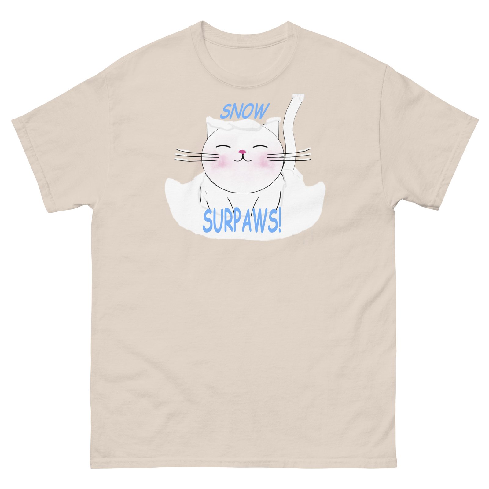 Cute chubby cat in snow Tee - Image 29